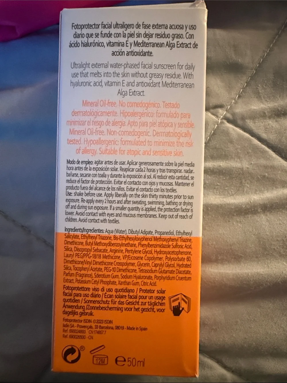 ISDIN Fotoprotector Fusion Water Magic SPF 50 - 50ml (European Version) NEW